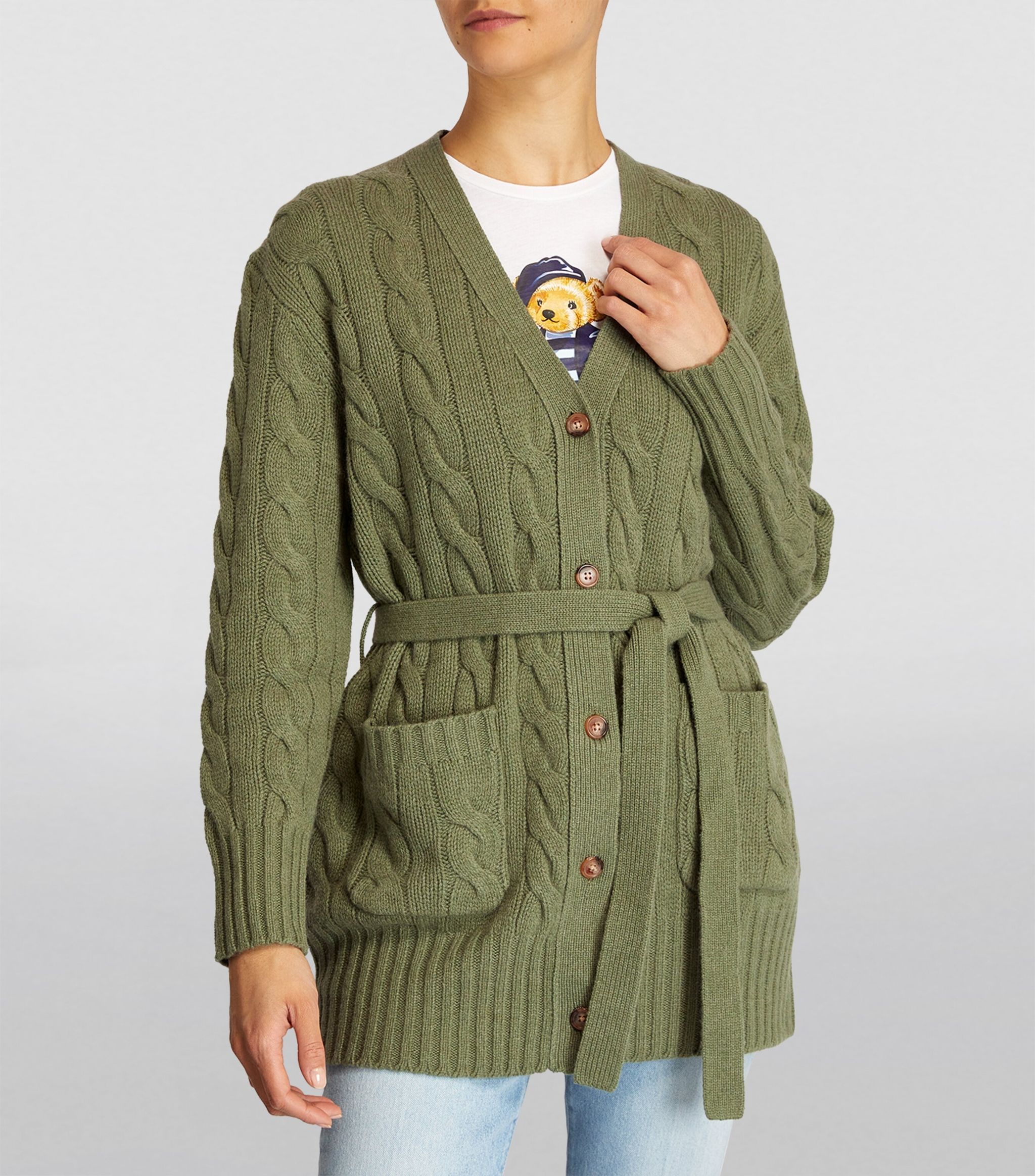 Wool-Cashmere Belted Cardigan | Harrods