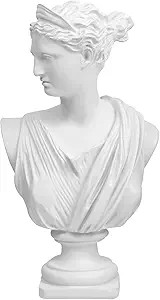 Norrclp 12.5in Greek Statue of Diana, Classic Roman Bust Greek Mythology Sculpture for Home Decor | Amazon (US)