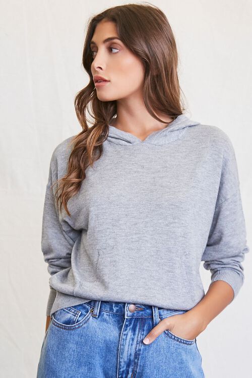Cashmere Sweater-Knit Hoodie | Forever 21 (US)
