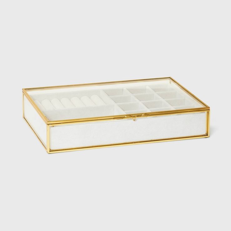 Glass Jewelry Organizer - A New Day™ Gold | Target