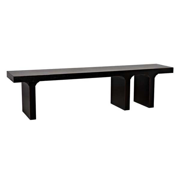 Kir Hand Rubbed Black Mahogany Bench | Scout & Nimble