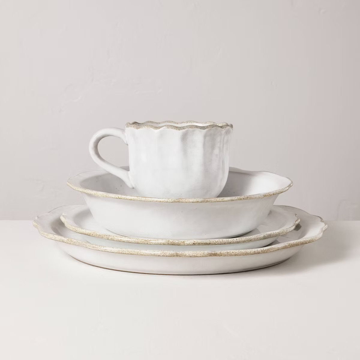 10oz Carved Edge Mug Cream - Hearth & Hand™ with Magnolia | Target