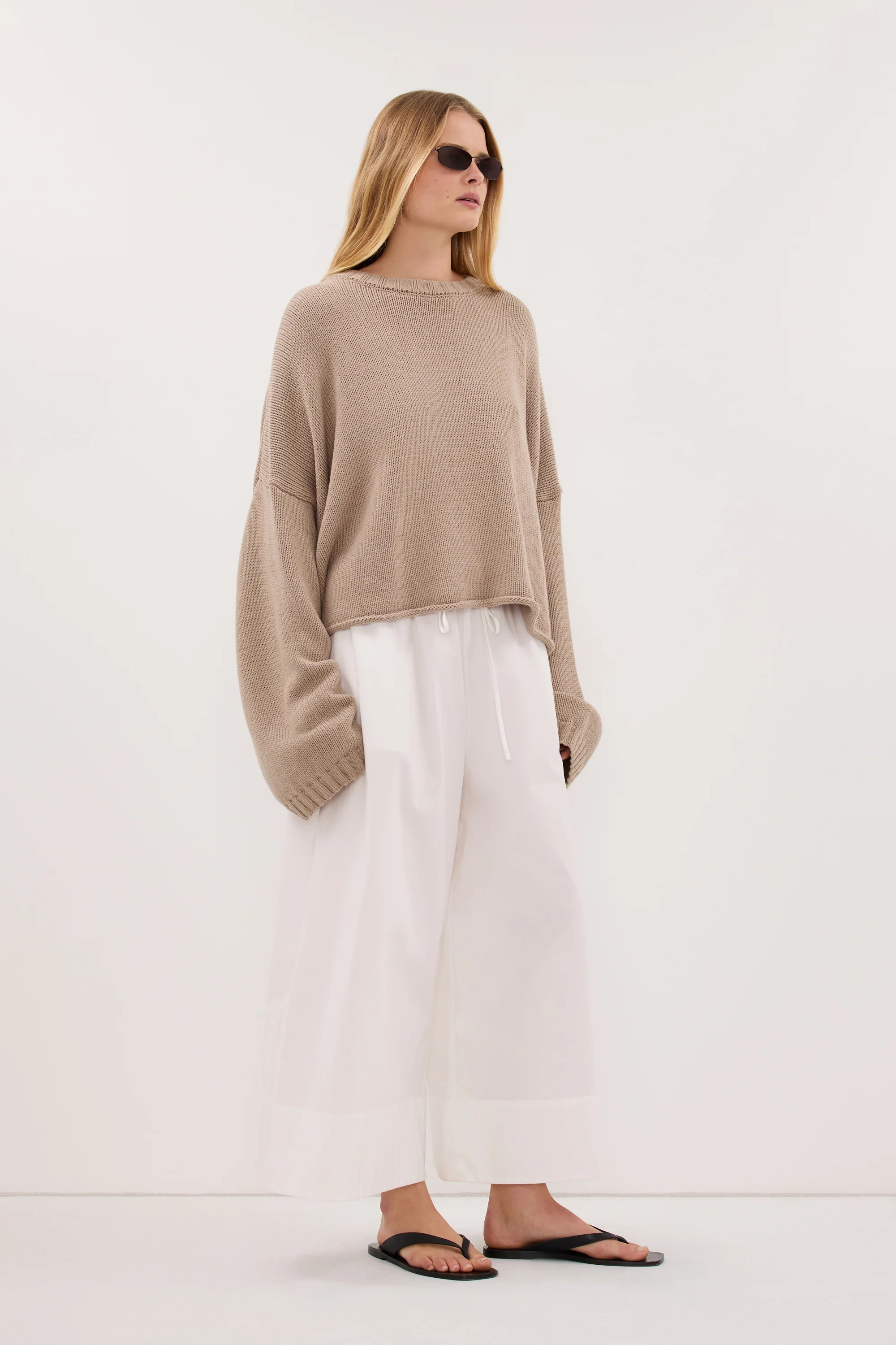 BAY TAUPE KNIT JUMPER | DISSH