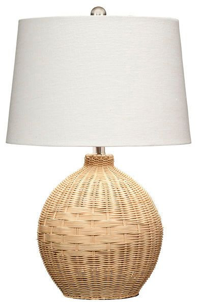 Cape Rattan Table Lamp In Natural | Scout & Nimble
