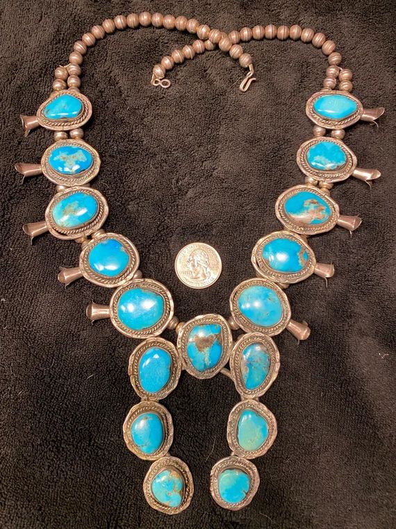 Sold to NB - do not buy - on layaway - Extremely old Primitive style Turquoise Sterling Silver sq... | Etsy (US)