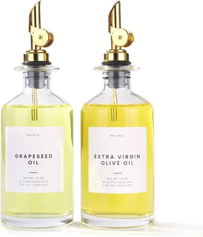 Molimoli - Premium Olive Oil Dispenser Bottles for Kitchen with Pourer - Oil and Vinegar Dispense... | Amazon (US)