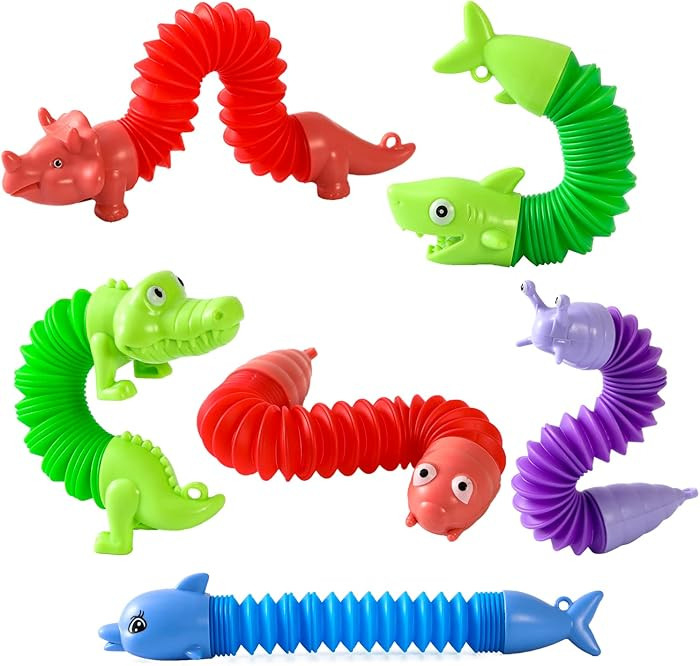 Limskys Pop Tubes - Animal Fidget Toys, Sensory Toys for Toddlers 3-4, Party Favors for Kids 3-8 | Amazon (US)