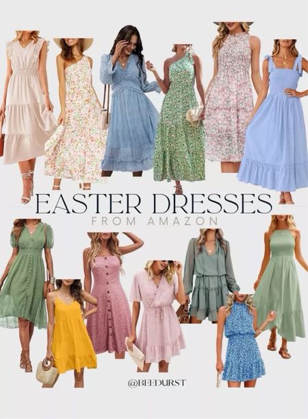 Easter is right around the corner and these dresses are so perfect! These are also great for baby showers, bridal showers, or just a fun brunch with friends. Spring outfit, Amazon Easter dress, floral print, floral dresses, maxi dress, spring dress, Easter dress, summer dress, affordable dress, amazon finds, bridal shower, Easter brunch, baby shower

#LTKfindsunder100 #LTKstyletip #LTKSeasonal