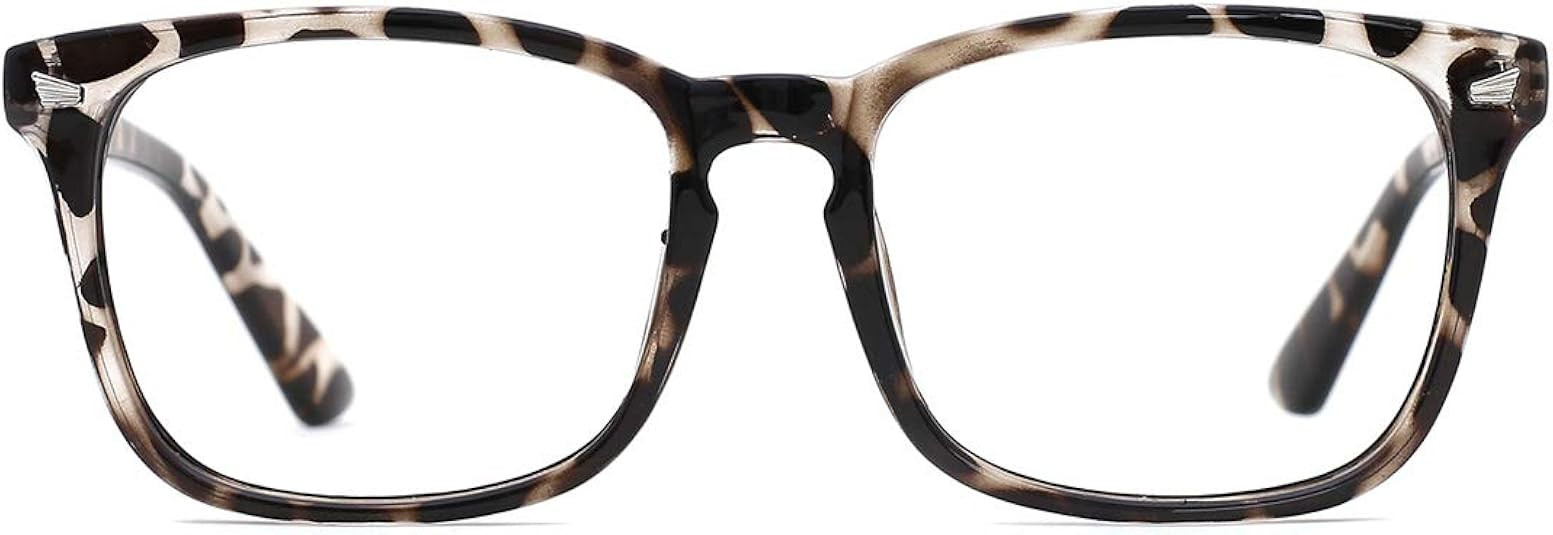 TIJN Blue Light Blocking Glasses for Women Men Clear Frame Square Nerd Eyeglasses Anti Blue Ray C... | Amazon (US)