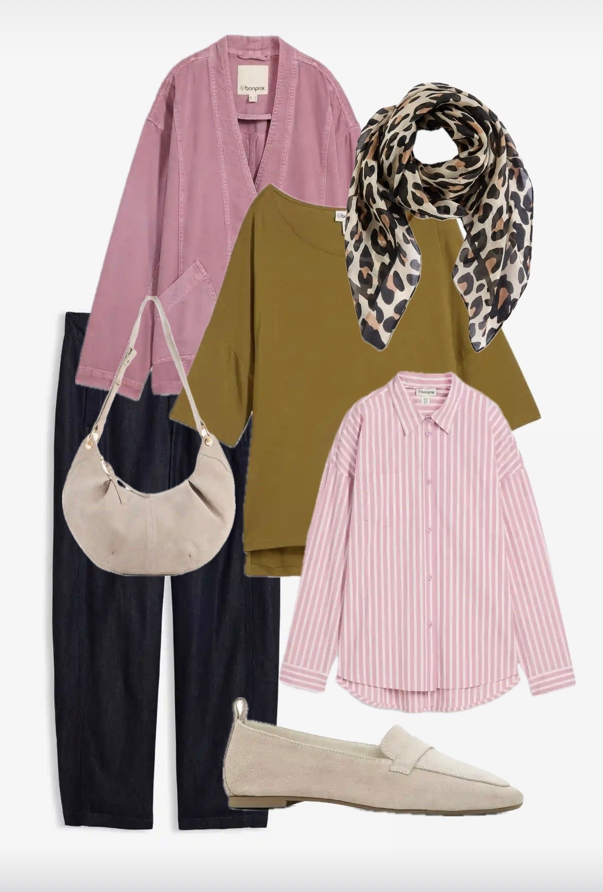 Office-Look mit Balloonhose und der Kombination Khaki/Rose 🌸von bonprix

#LTKspring #LTKmidsize #LTKstyletip