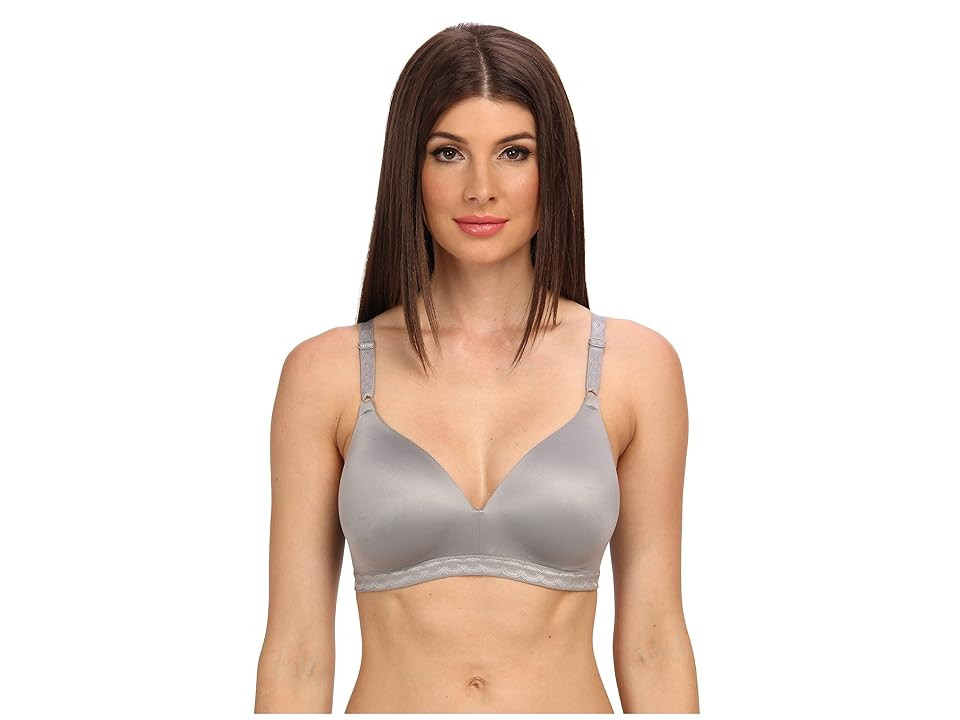 Warner's Cloud 9(r) Wire-Free Contour Bra (Graphite Gray) Women's Bra | Zappos