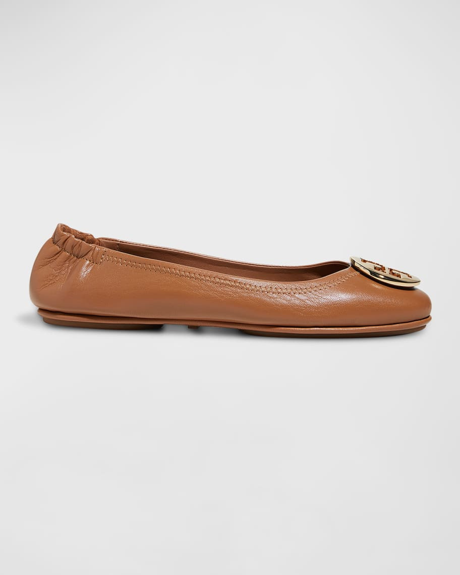 Minnie Travel Leather Ballet Flats | Neiman Marcus
