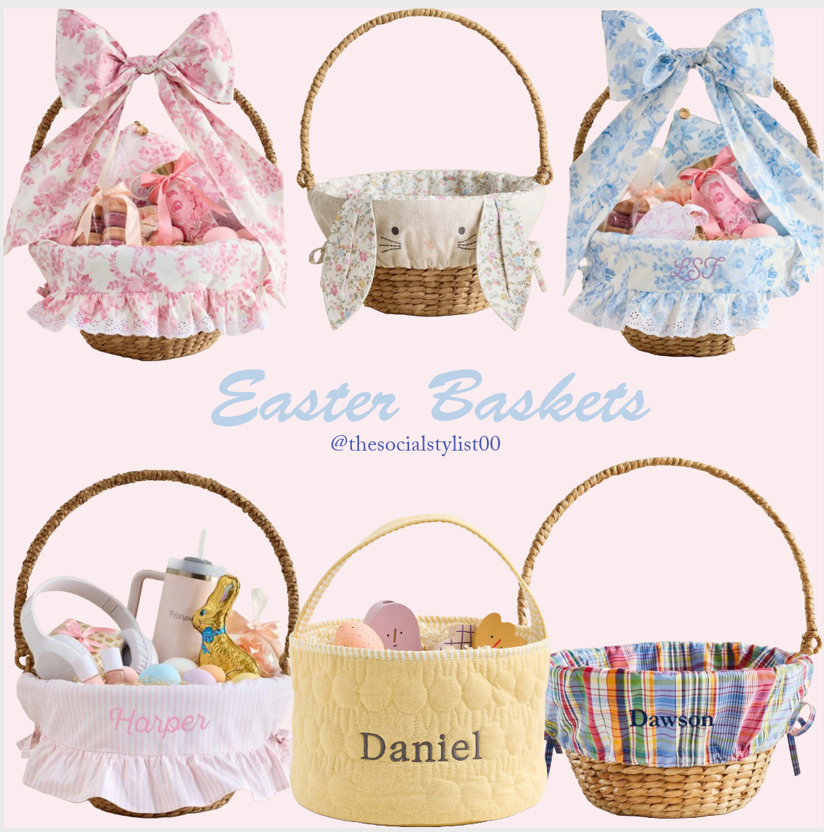 Easter Baskets! 

Easter, bunny, spring, bow, preppy, toddler, kids, holiday, decor , basket liner

#LTKGiftGuide #LTKKids #LTKBaby