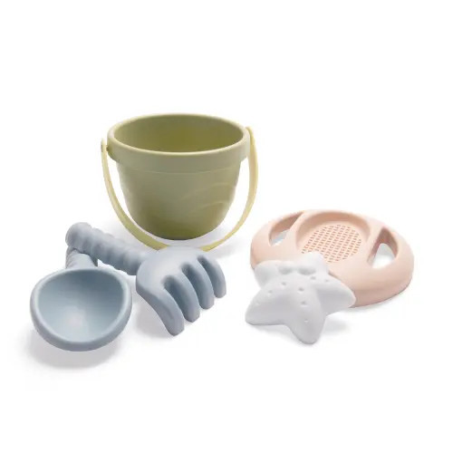 Dantoy Tiny BIO Beach Bucket Playset, 5 Pieces in Multicolored at Nordstrom | Nordstrom