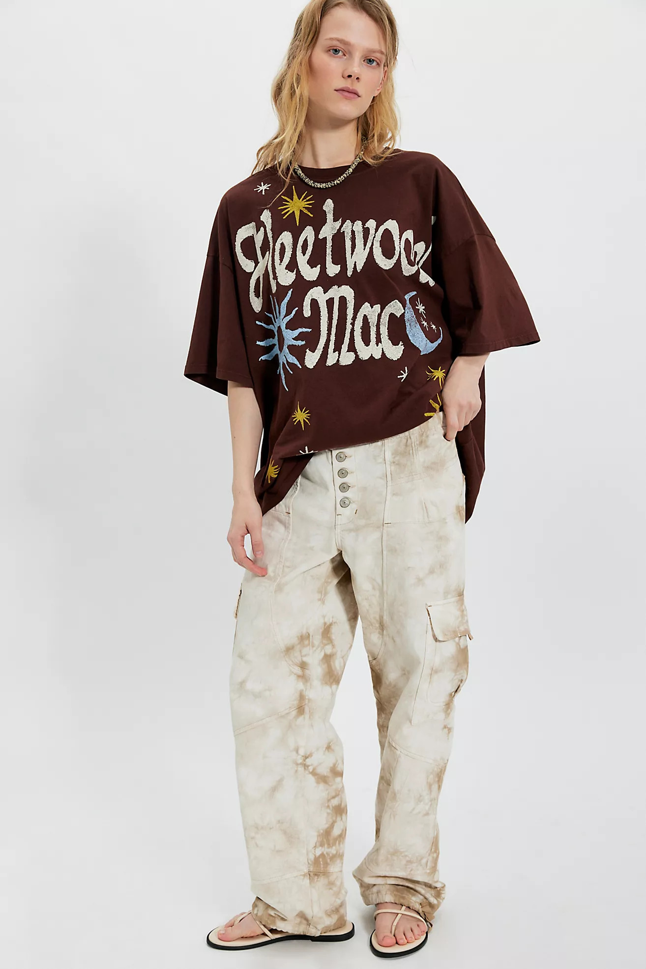 Daydreamer Fleetwood Mac Doodles Oversized Tee | Free People (Global - UK&FR Excluded)