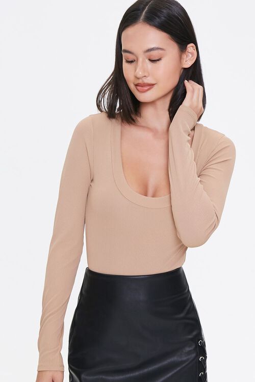 Scoop Long-Sleeve Bodysuit | Forever 21 (US)