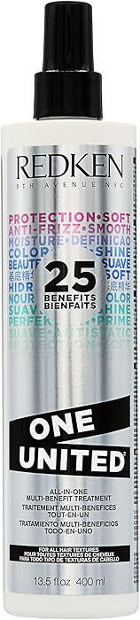 Redken One United All-In-One Leave In Conditioner - Multi-Benefit Leave In Treatment For All Hair... | Amazon (US)