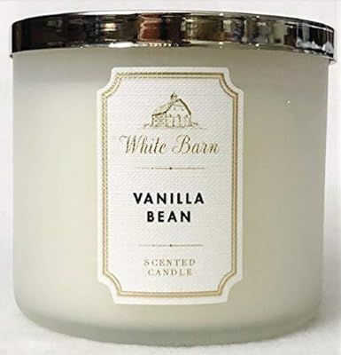 Bath & Body Works White Barn 3-Wick Candle in Vanilla Bean | Amazon (US)