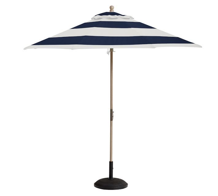 9' Round Outdoor Umbrella – FSC® Eucalyptus Frame​ | Pottery Barn (US)