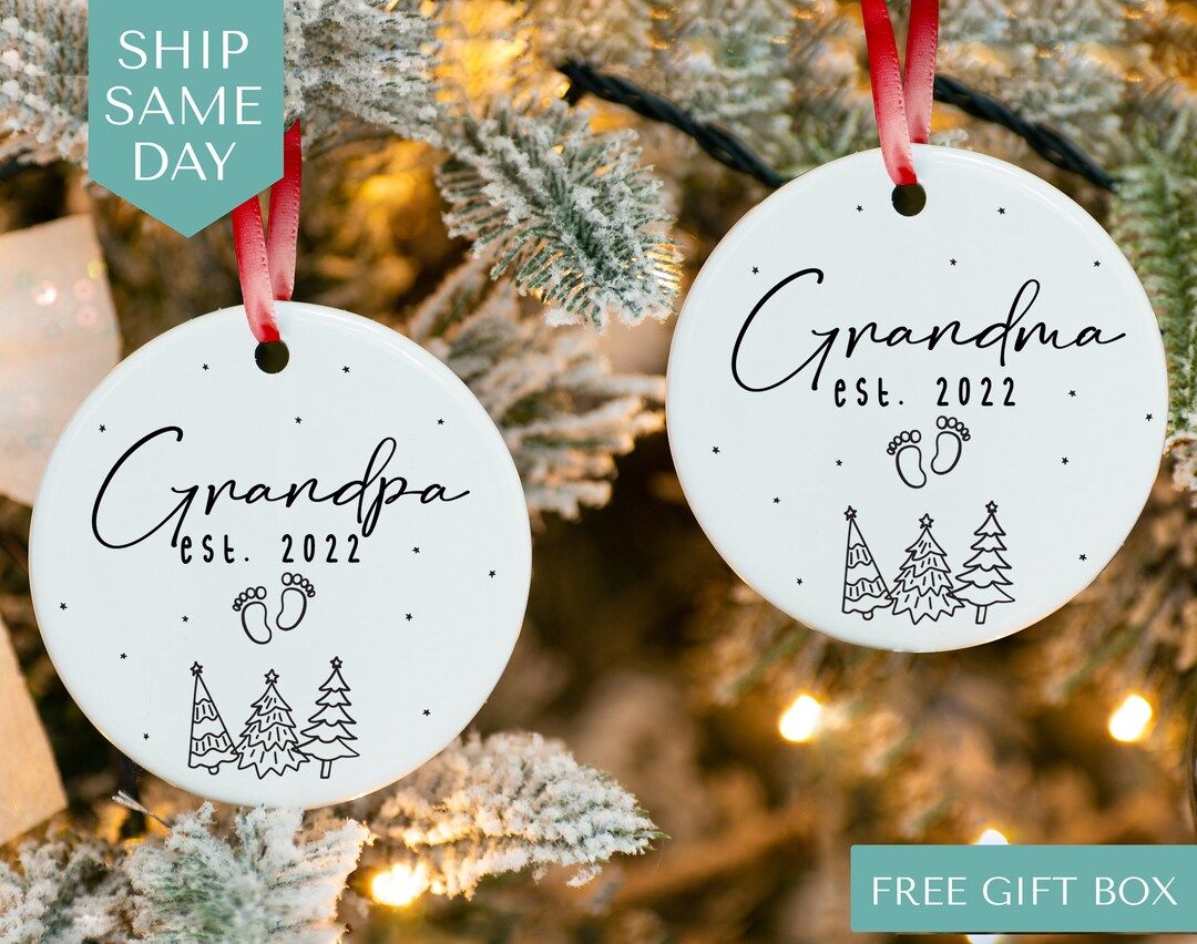 Grandparents Christmas Ornament  Personalized First Christmas - Etsy | Etsy (US)