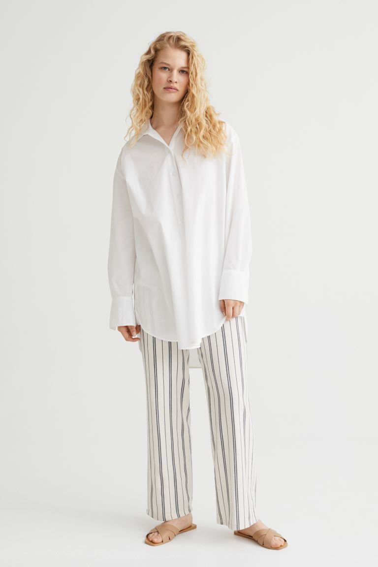 Straight-leg Linen-blend Pants | H&M (US + CA)