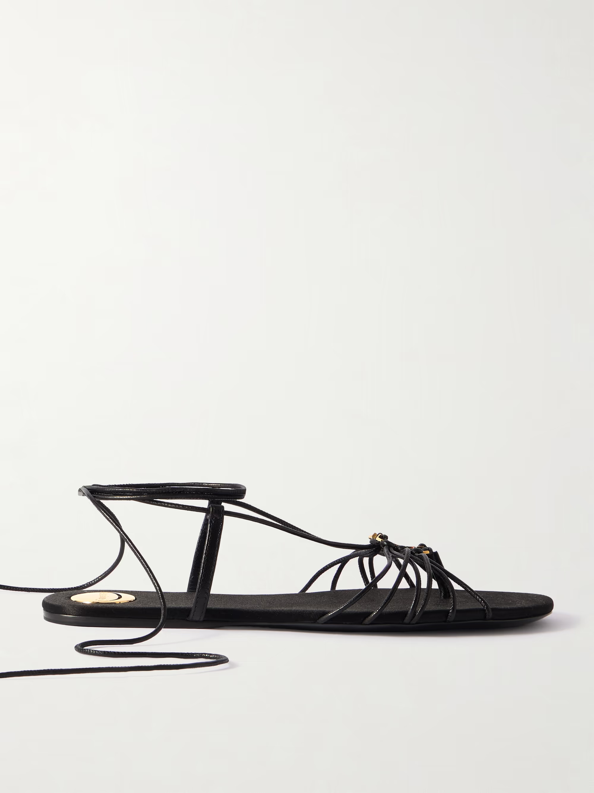 Babylone logo-embellished leather sandals | NET-A-PORTER (US)
