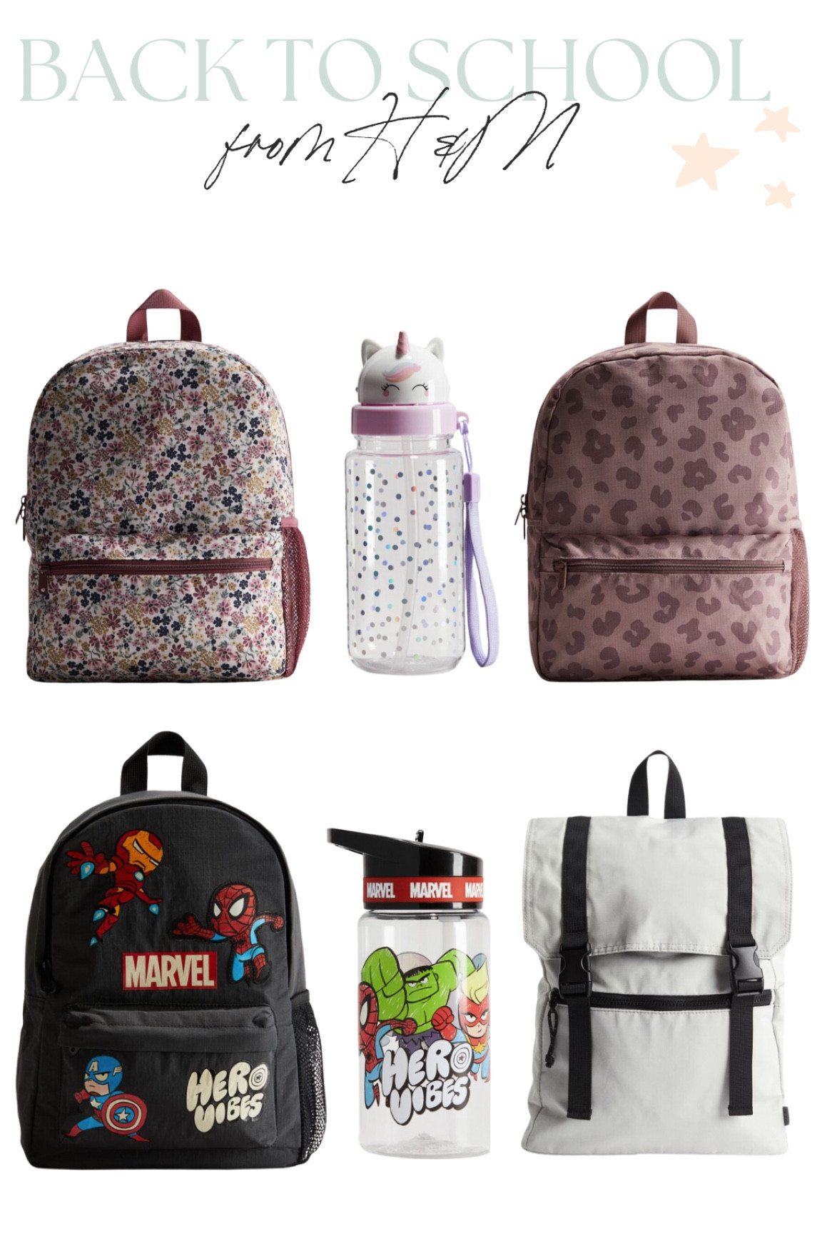 I love these back to school for kids from H&M! They’re affordable too

Kids backpack, back to school essentials, water bottle, boys, girls, toddler 

#LTKKids #LTKFindsUnder50 #LTKItBag