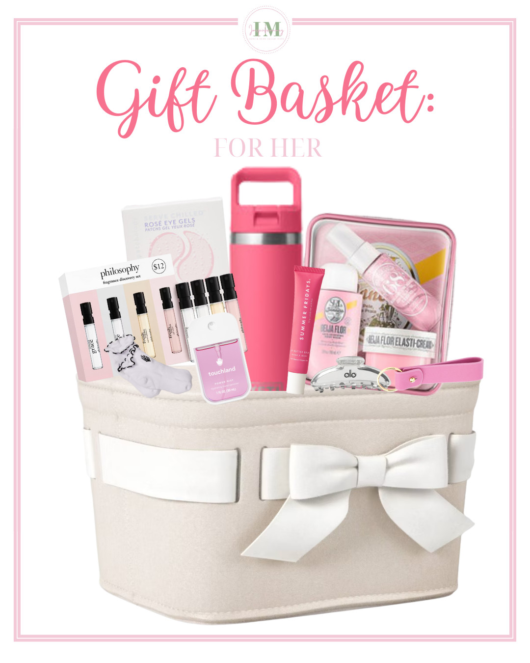 The cutest “For Her” gift idea 🎁💖
This curated gift basket is the perfect mix of beauty faves + everyday essentials — thoughtful, fun, and so easy to personalize 💕✨

Tap to shop everything inside!

#GiftBasketForHer #PinkAesthetic #GiftsForHer #BeautyGifts #SelfCareFavorites #LTKBeauty #PinterestFinds #CuteGiftIdeas#HolidayGiftGuide #BirthdayGiftIdeas #GalentinesGifts #BestFriendGifts #CuteAndCozy #BeautyEssentials #GiftIdeas2025 #LTKGifts #AestheticGiftBasket#PamperHer #GirlyGifts #LTKGiftGuide #PrettyInPink #LTKFinds #PinterestInspired 

 #LTKGiftGuide #LTKHoliday #LTKFindsUnder100