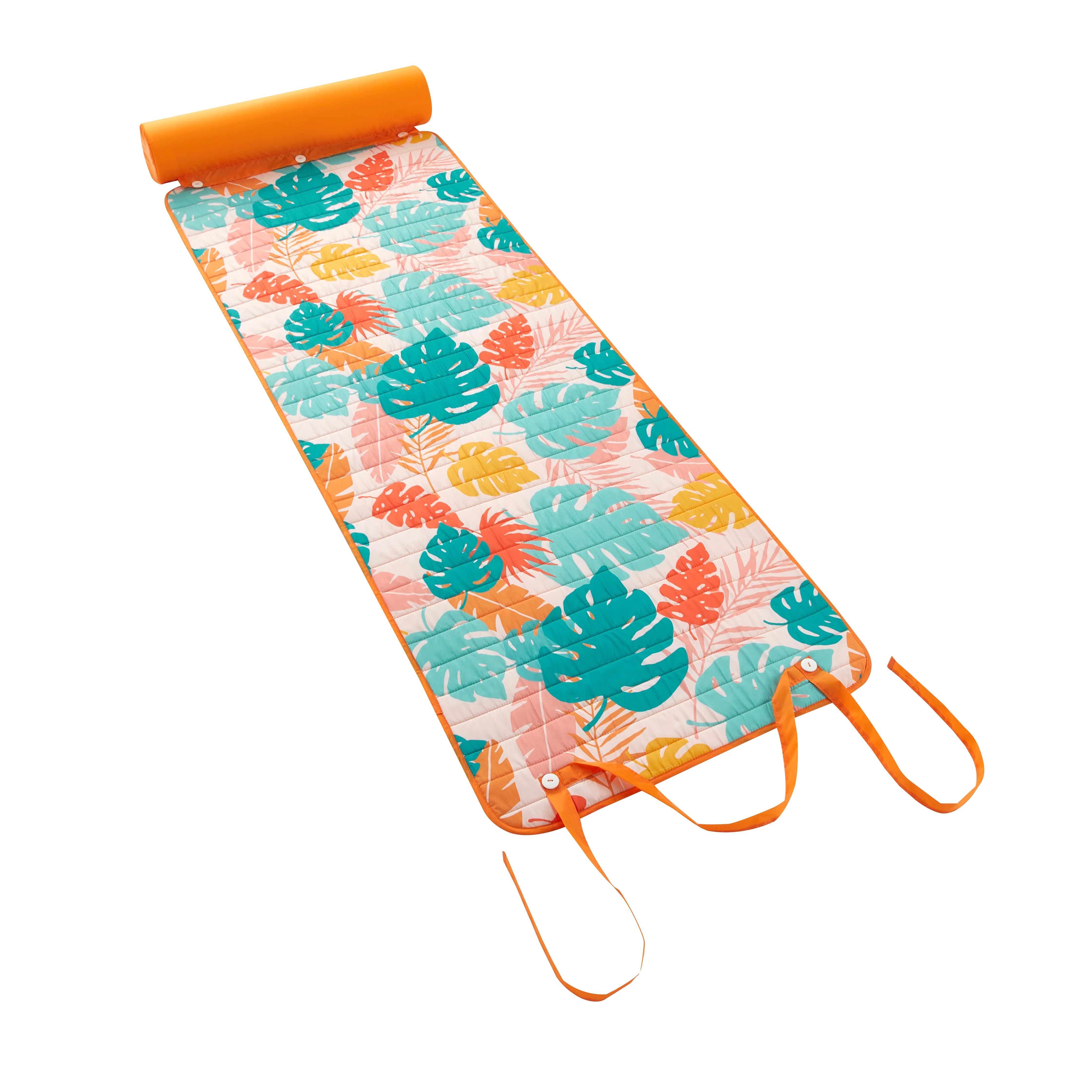 Mainstays Roll-Up Beach Mat, Sunset Palms | Walmart (US)