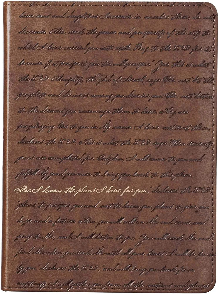 Christian Art Gifts Classic Handy-sized Journal For I Know the Plans Jeremiah 29:11 Bible Verse I... | Amazon (US)