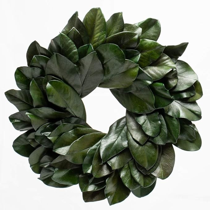 Richland Preserved Magnolia Wreath 17" Home Wedding Rustic Decor | Amazon (US)