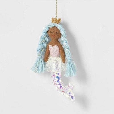 Sequin Mermaid Christmas Tree Ornament - Turquoise - Wondershop™ | Target