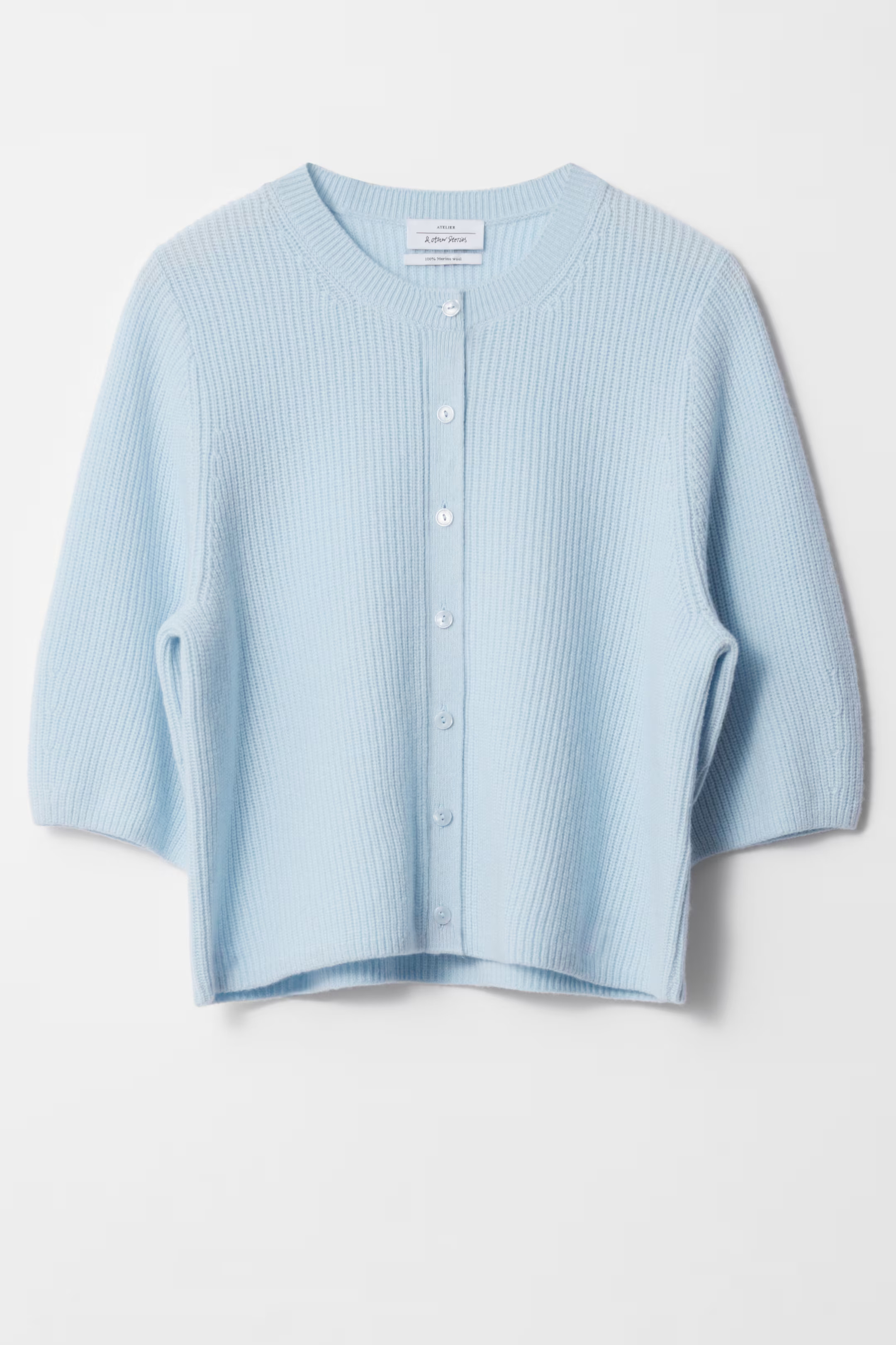Merino Rib-Knit Cardigan | H&M (UK, MY, IN, SG, PH, TW, HK)