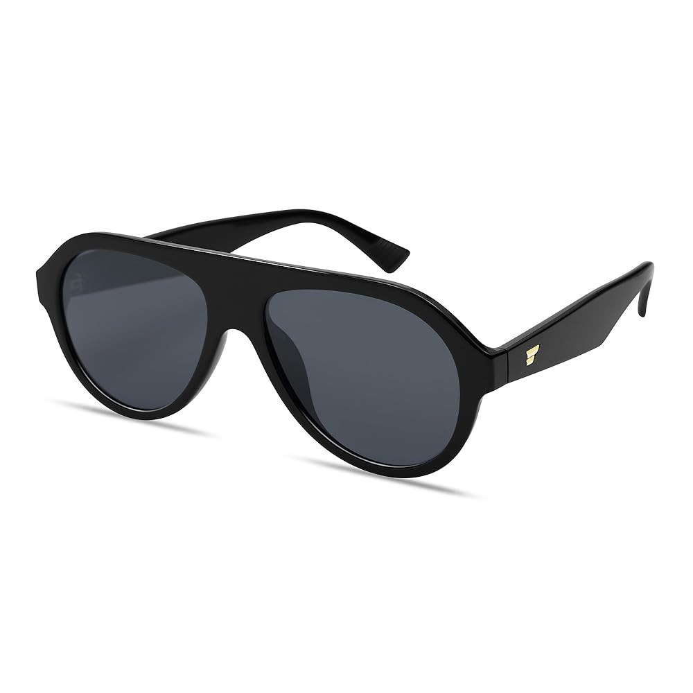 VANLINKER Retro Aviator Polarized Sunglasses for Men Women Trendy 70s Vintage Plastic Frame Sun G... | Amazon (US)