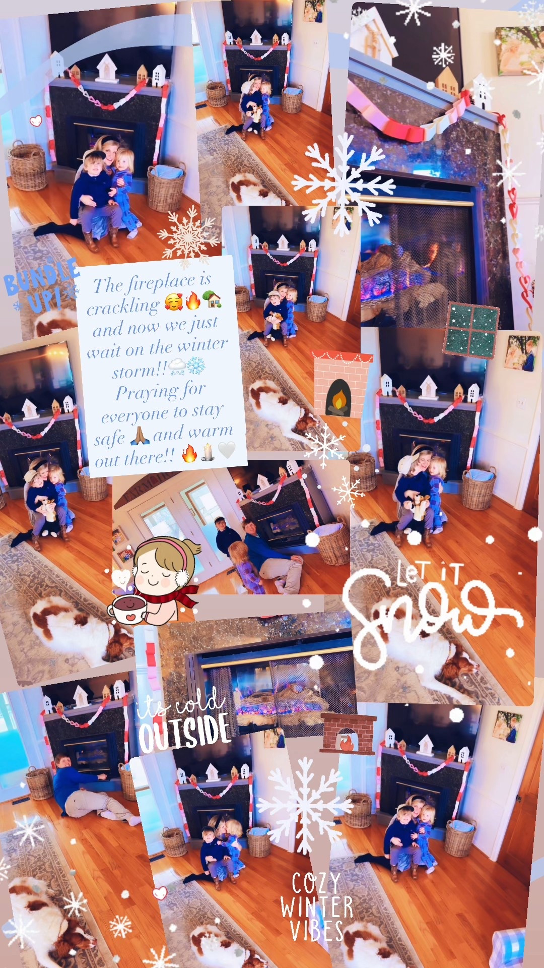 The fireplace is crackling 🥰🔥🏡 and now we just wait on the winter storm!!🌨️❄️ Praying for everyone to stay safe 🙏🏽 and warm out there!! 🔥🕯️🤍

#LTKmomlife #LTKdayinmylife