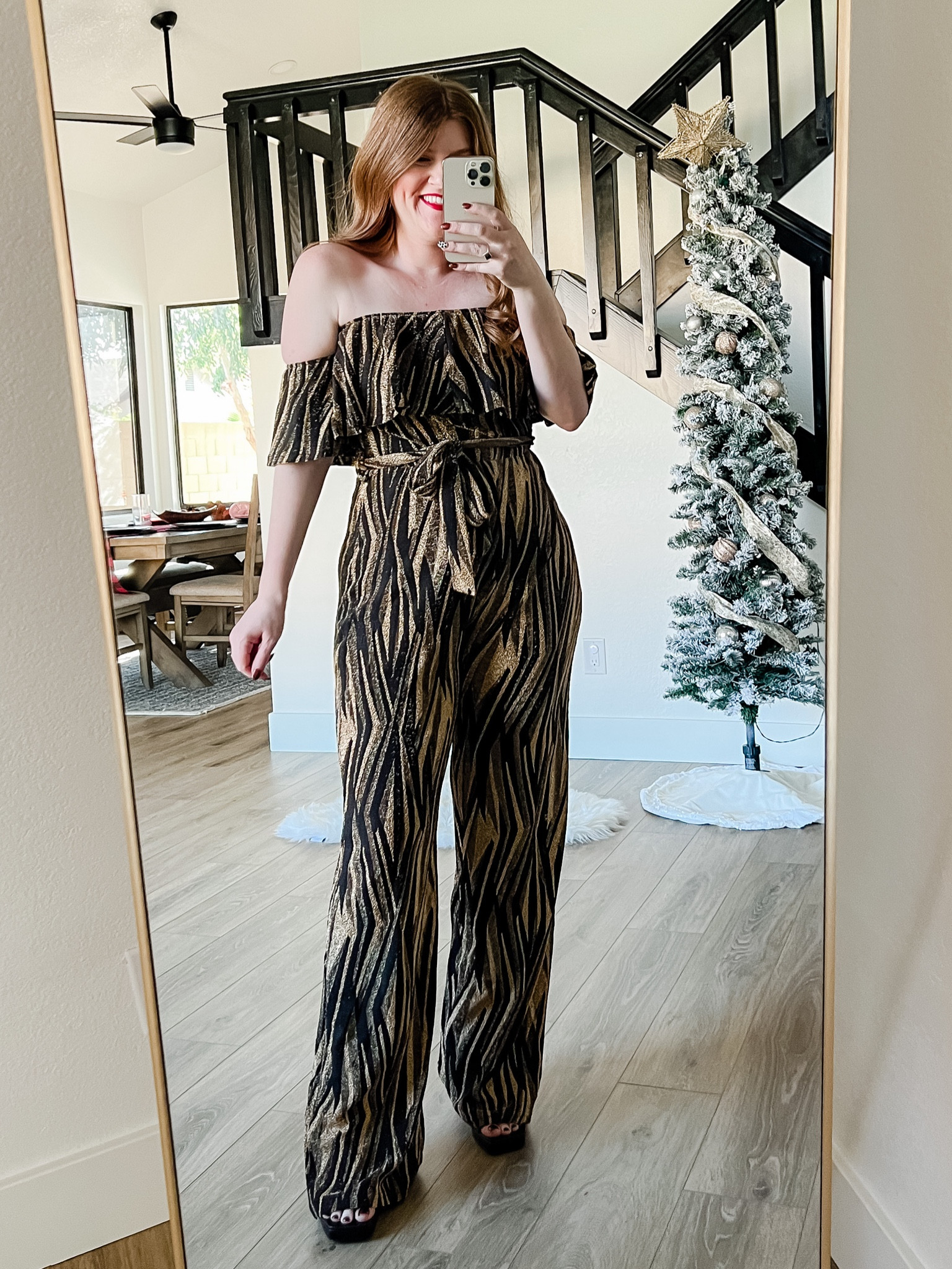 Amazon jumpsuit perfect for NYE or Christmas! Holiday party outfit. Amazon outfit. Holiday outfit. 

#LTKSeasonal #LTKHoliday #LTKunder50