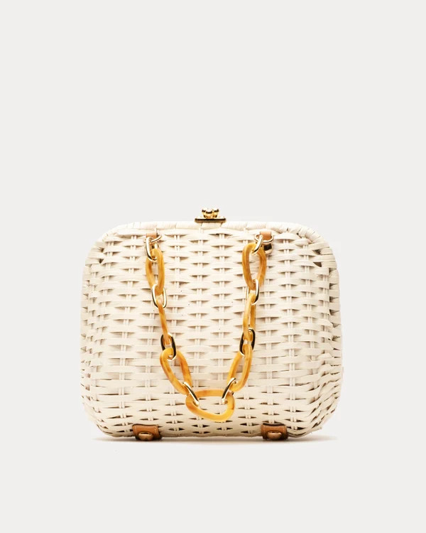 Hen Wicker Bag - Off White | Frances Valentine