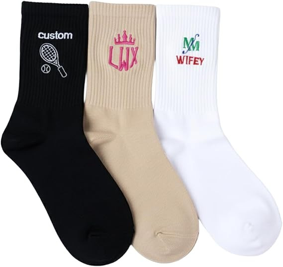 Evamall Custom Embroidered Socks 2026 | Amazon (US)