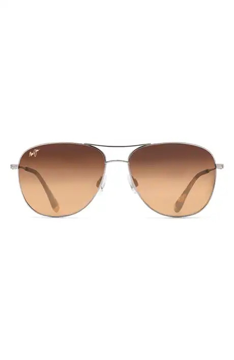 Maui Jim Castles PolarizedPlus\u00ae2 61mm Aviator Sunglasses (Men) | Nordstrom | Nordstrom