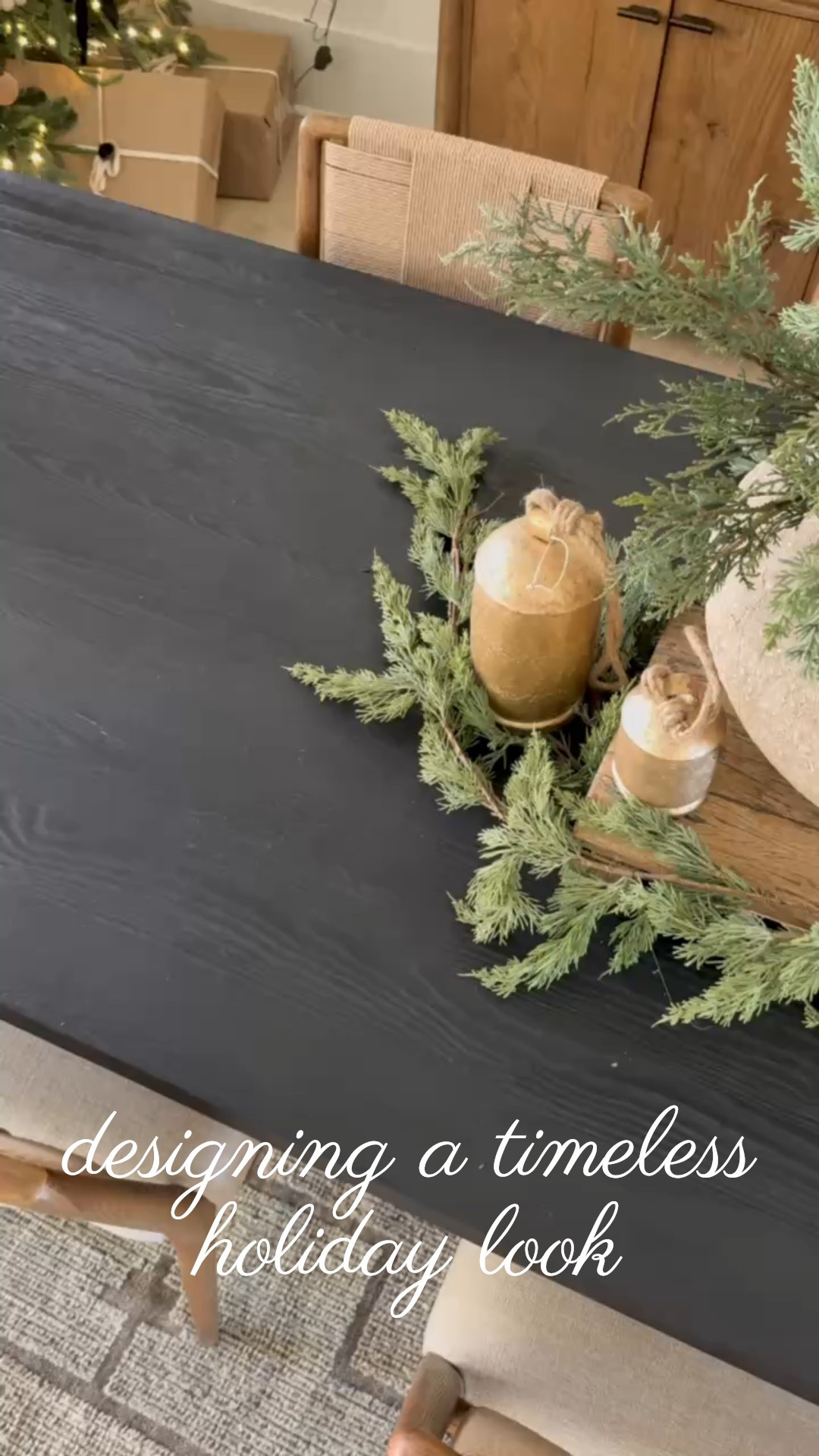 One of my favorite parts of holiday decorating — the table 🌲✨

Mixing fresh greens with textured vessels and layered accents makes your dining area feel instantly festive. This centerpiece is all about warmth, balance, and the beauty of simplicity.

#porcheandco #modernclassic #christmasdecor #holidaystyle #neutralchristmas #holidayhome #interiorstyling #modernclassicinterior #homedecor #holidayinspiration #holidaytablescape #cozyinteriors #timelessdesign #interiorinspo #holidayseason

Do you want to bring our dreamy Modern Classic style interior design into your own home? 🏡 You’re in luck! Reserve our Online Interior Design packages today -> https://porcheandco.com/edesign ✨ We can’t wait to work with you & design your home with #porcheandco


#LTKHome #LTKHoliday #LTKStyleTip