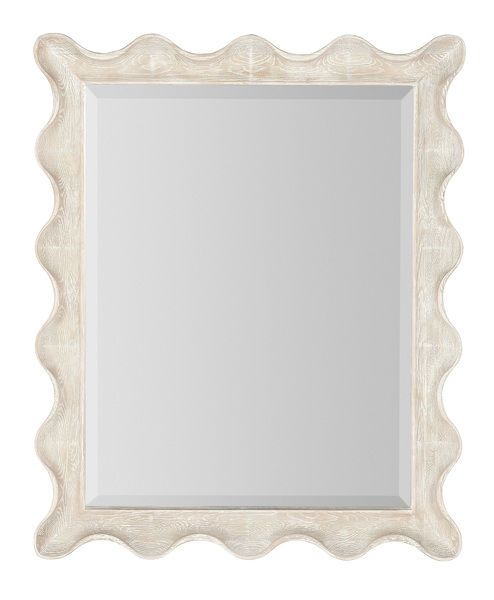 Serenity Bora White Resin Landscape Mirror | Scout & Nimble