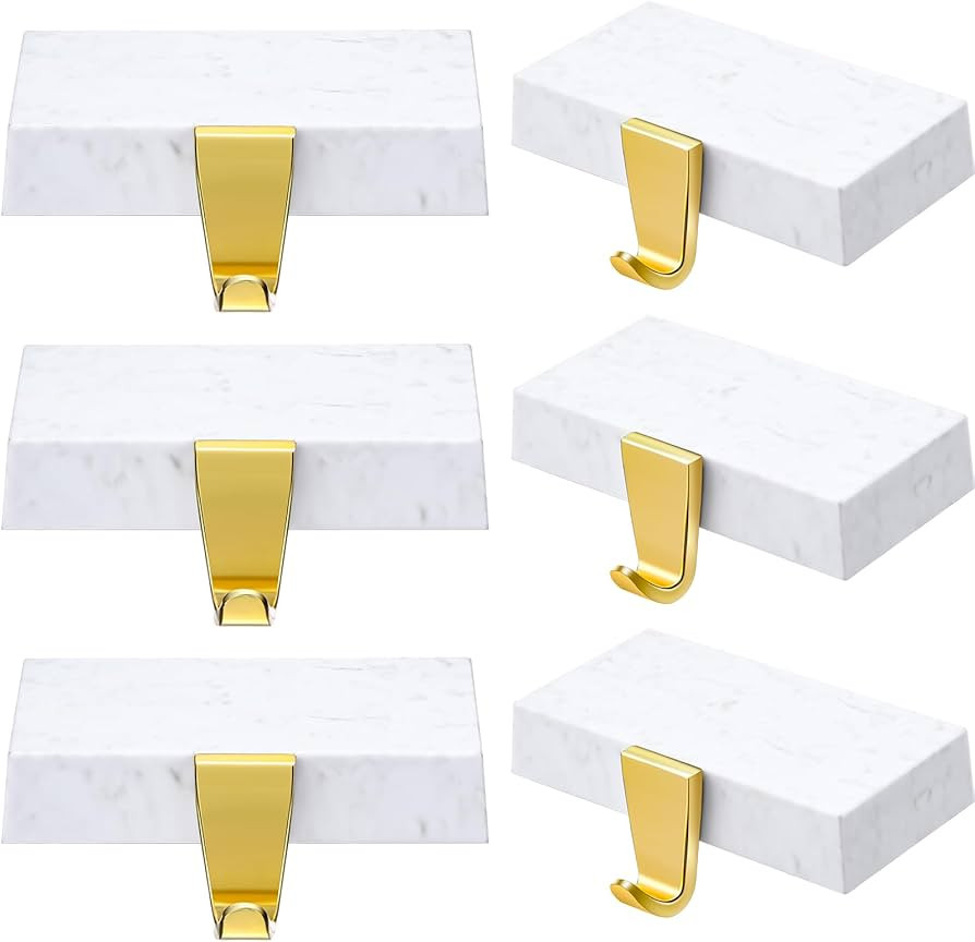 Zhengmy 6 Pcs Christmas Stocking Holders for Mantel Metal Hanging Hooks Stocking Hangers for Fire... | Amazon (US)