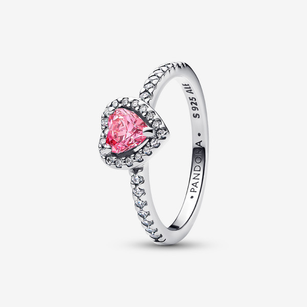 Pandora Elevated Pink Heart Ring | Pandora US