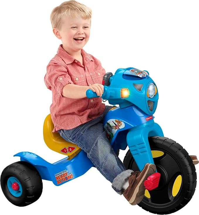 Fisher-Price PAW Patrol Toddler Tricycle Lights & Sounds Trike Toy Bike with Handlebar Grips & St... | Amazon (US)