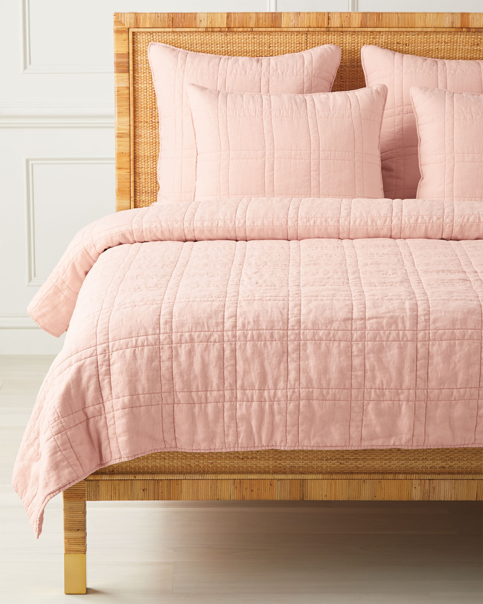 The Washed Linen Quilt | Serena and Lily