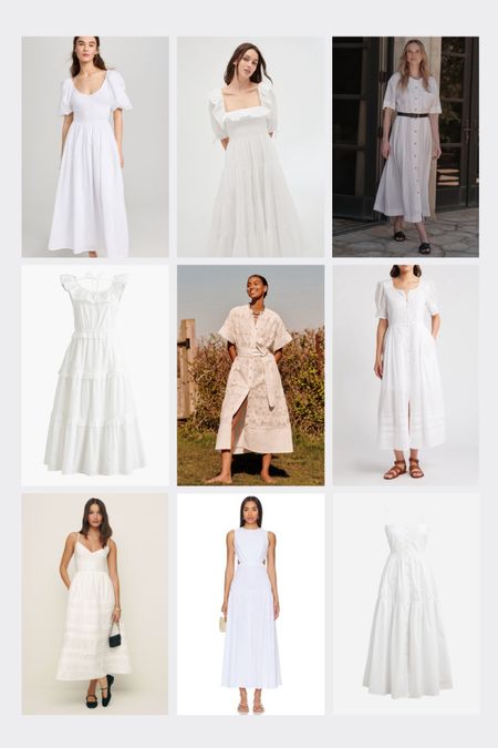 White dresses. Summer dresses
.
.
.
… 

#LTKSeasonal #LTKStyleTip #LTKOver40