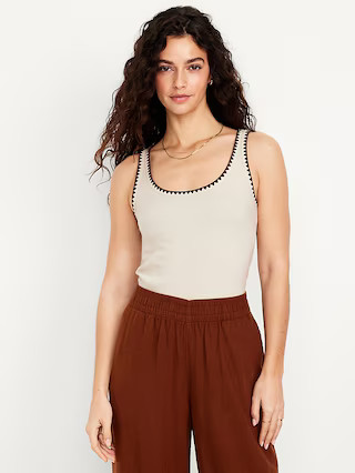 Embroidered Tank Top | Old Navy (US)