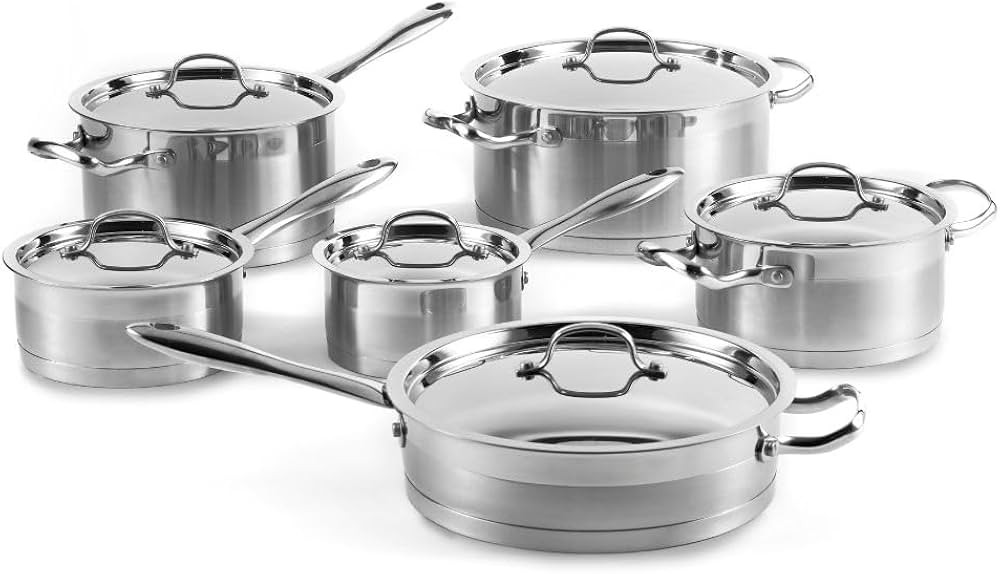 Lagostina’s Commercial Capsule Technology Stainless Steel Kitchen Pots and Pans Set, 12 piece c... | Amazon (CA)
