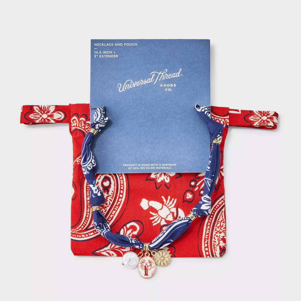 Bandana Print Necklace & Pouch - Universal Thread™ | Target