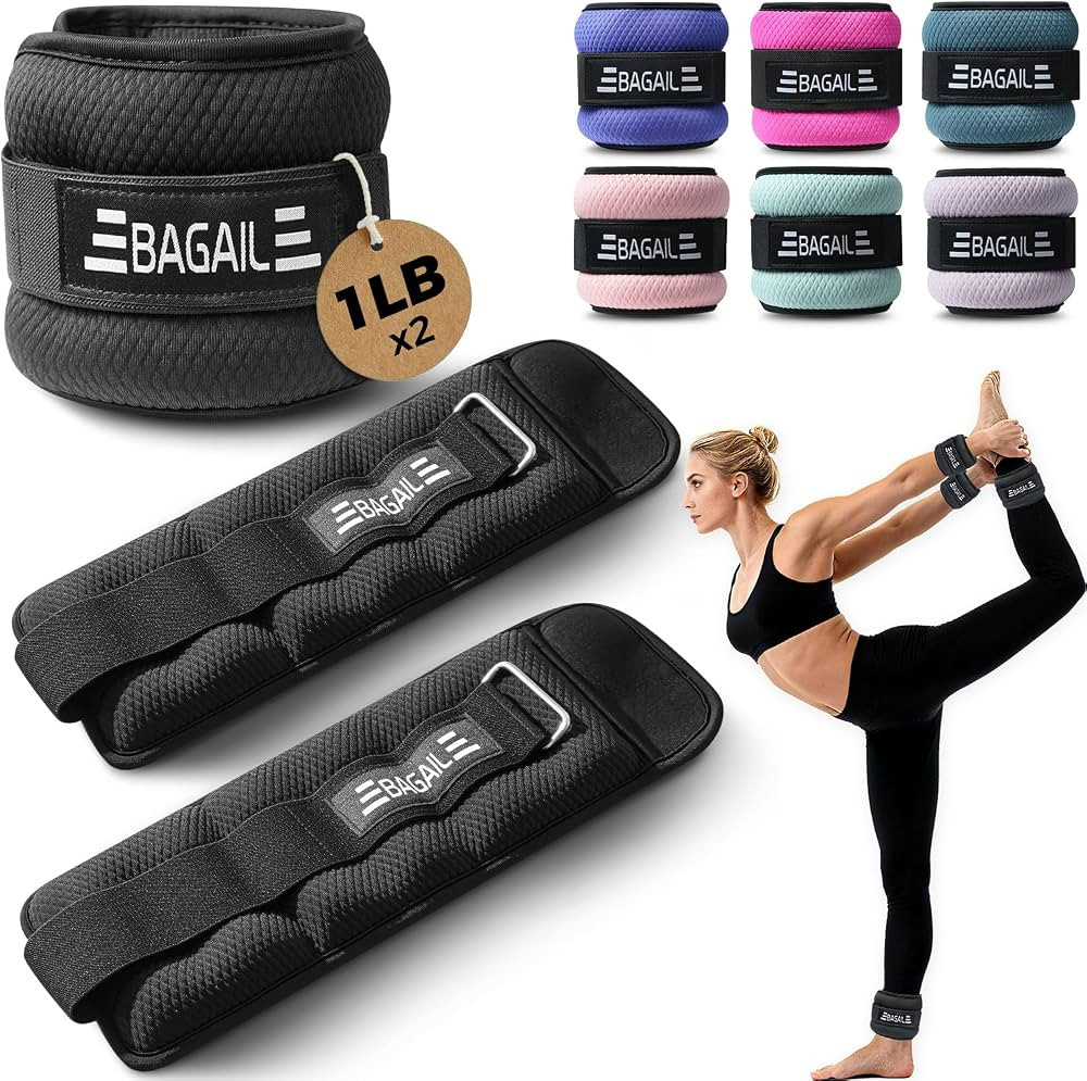 BAGAIL Ankle Wrist Weights for Women & Men, A Pair of 1/2/4/6/8/10 lbs | Amazon (US)